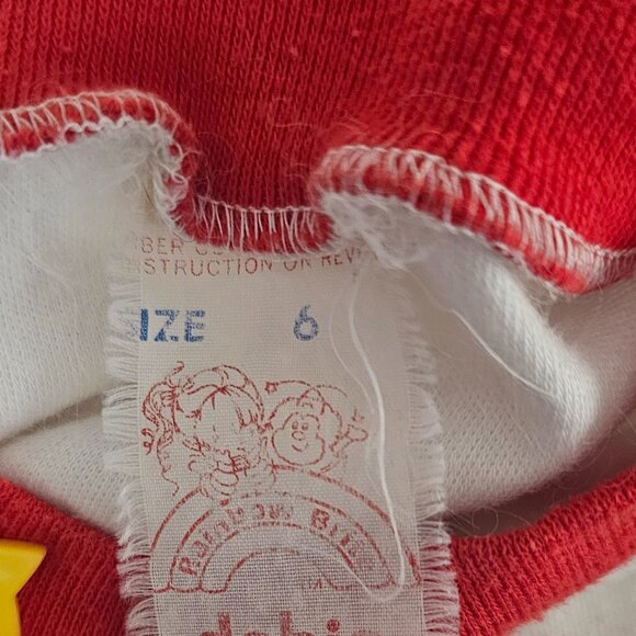 Vintage Dobie RAINBOW BRITE Girls Long Sleeve Shirt Size 6 Pre-owned 1980s - Picture 4 of 4